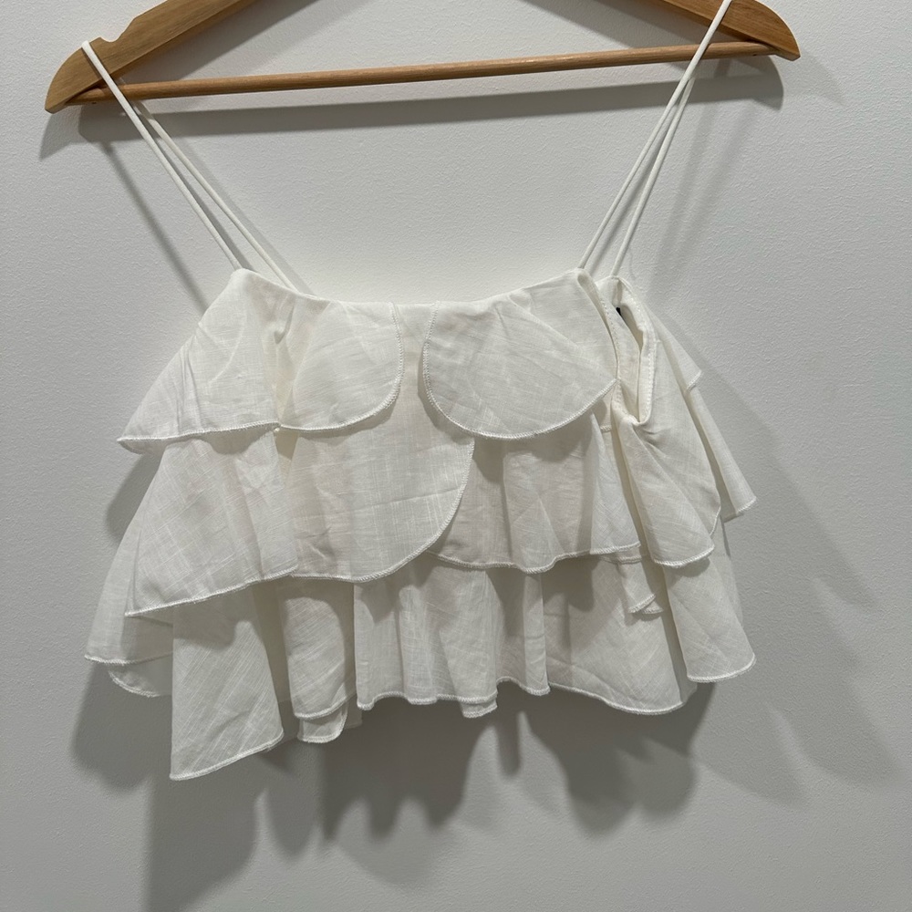 Never worn frill tank top
